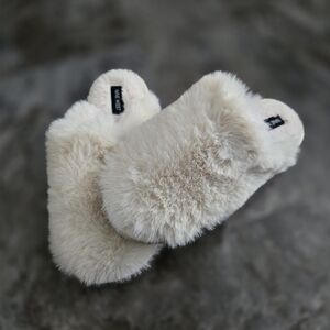 Nine West Fuzzy Slippers